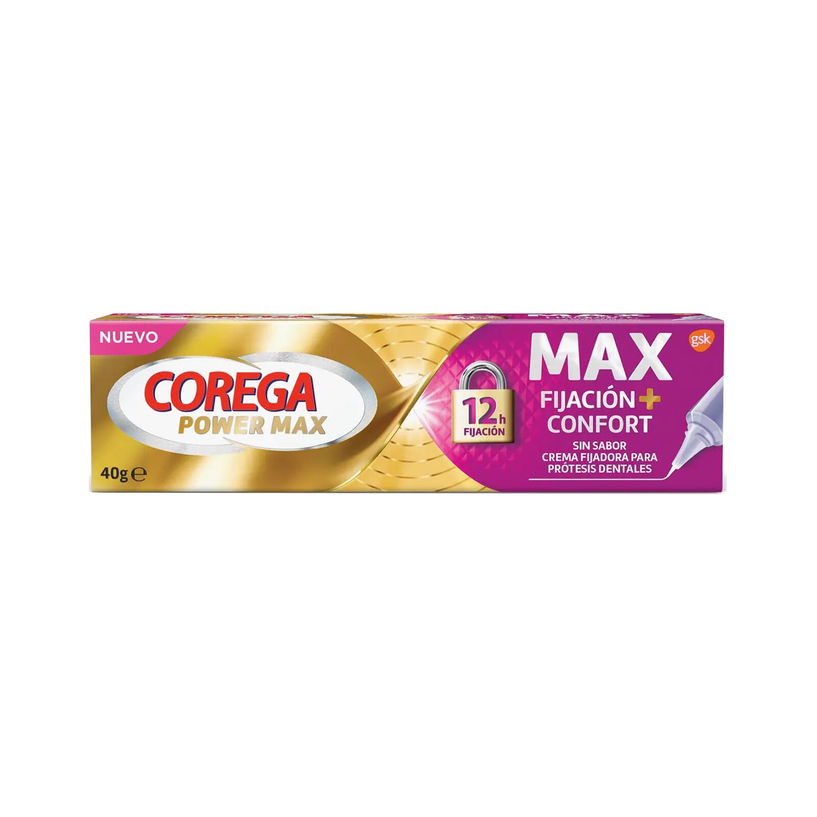 Max Fijación + Confort Crema Prótesis Dentales 40g