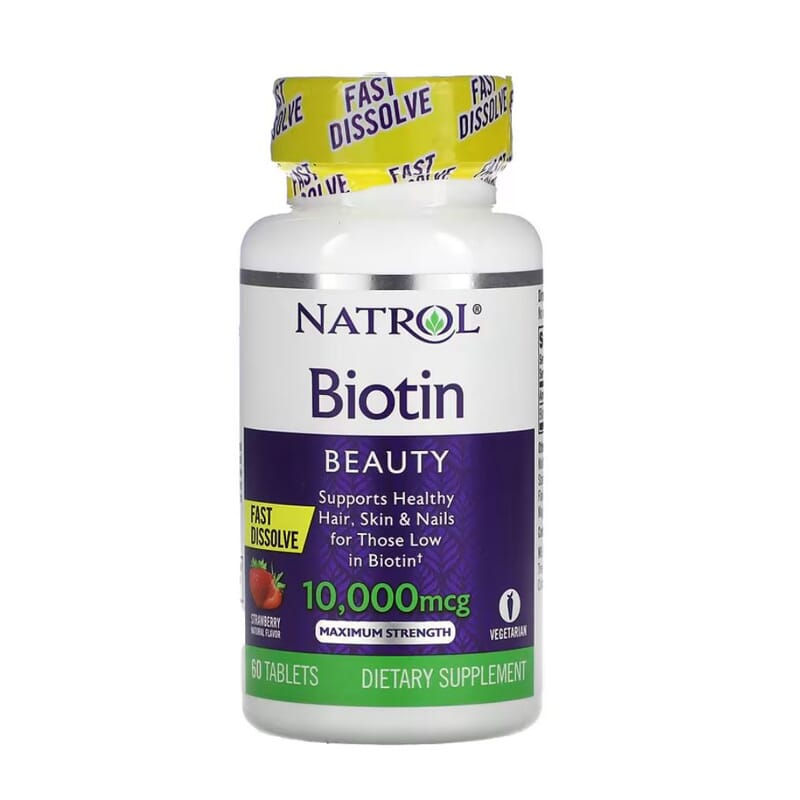 Biotin 10000 mcg Fast Dissolve 60 Tabs
