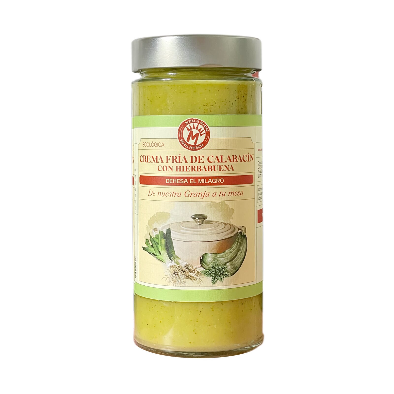 Creme De Curgete Com Hortelã-Pimenta Biológica 520 ml