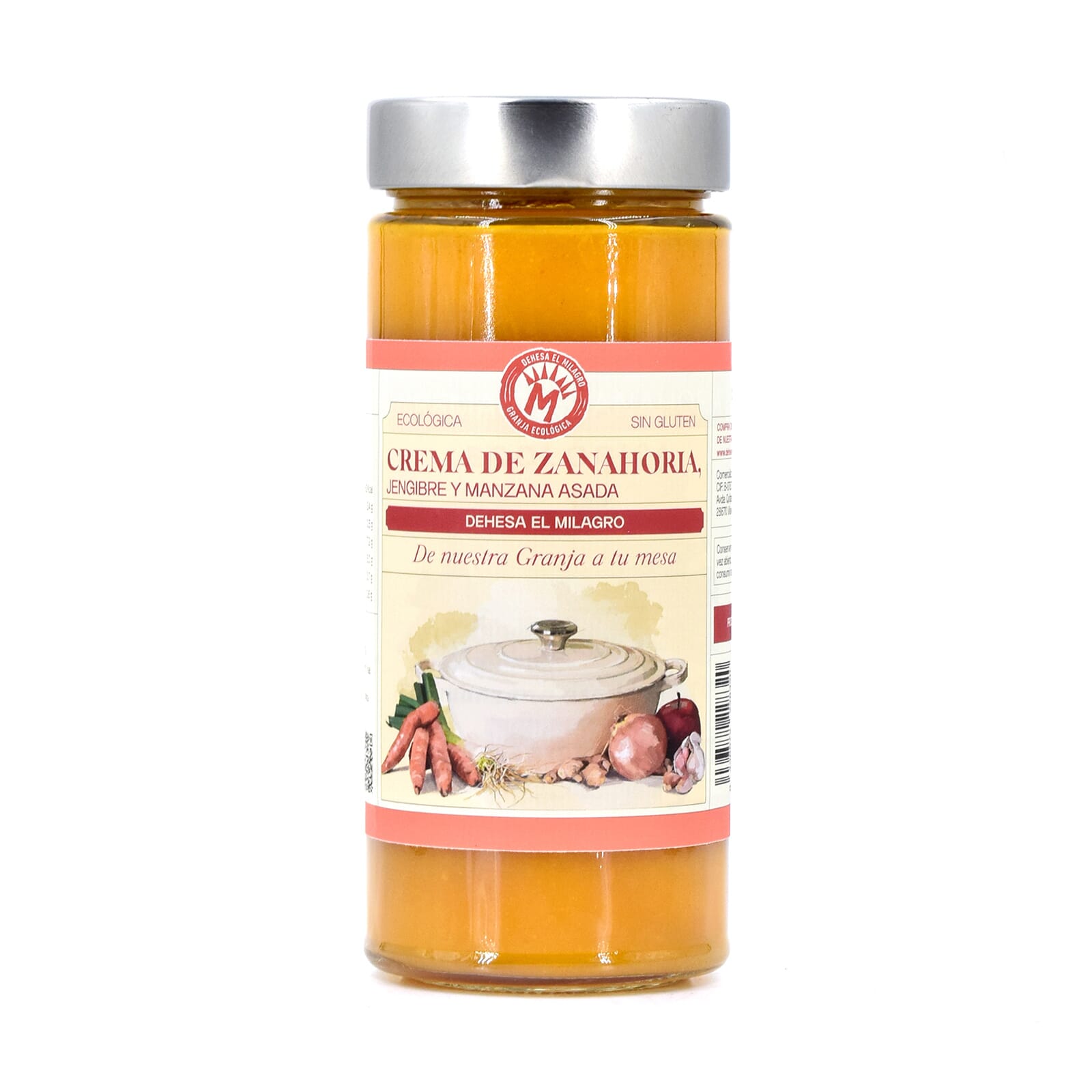 Crema De Zanahoria Con Manzana Y Jengibre Ecológica 520 ml