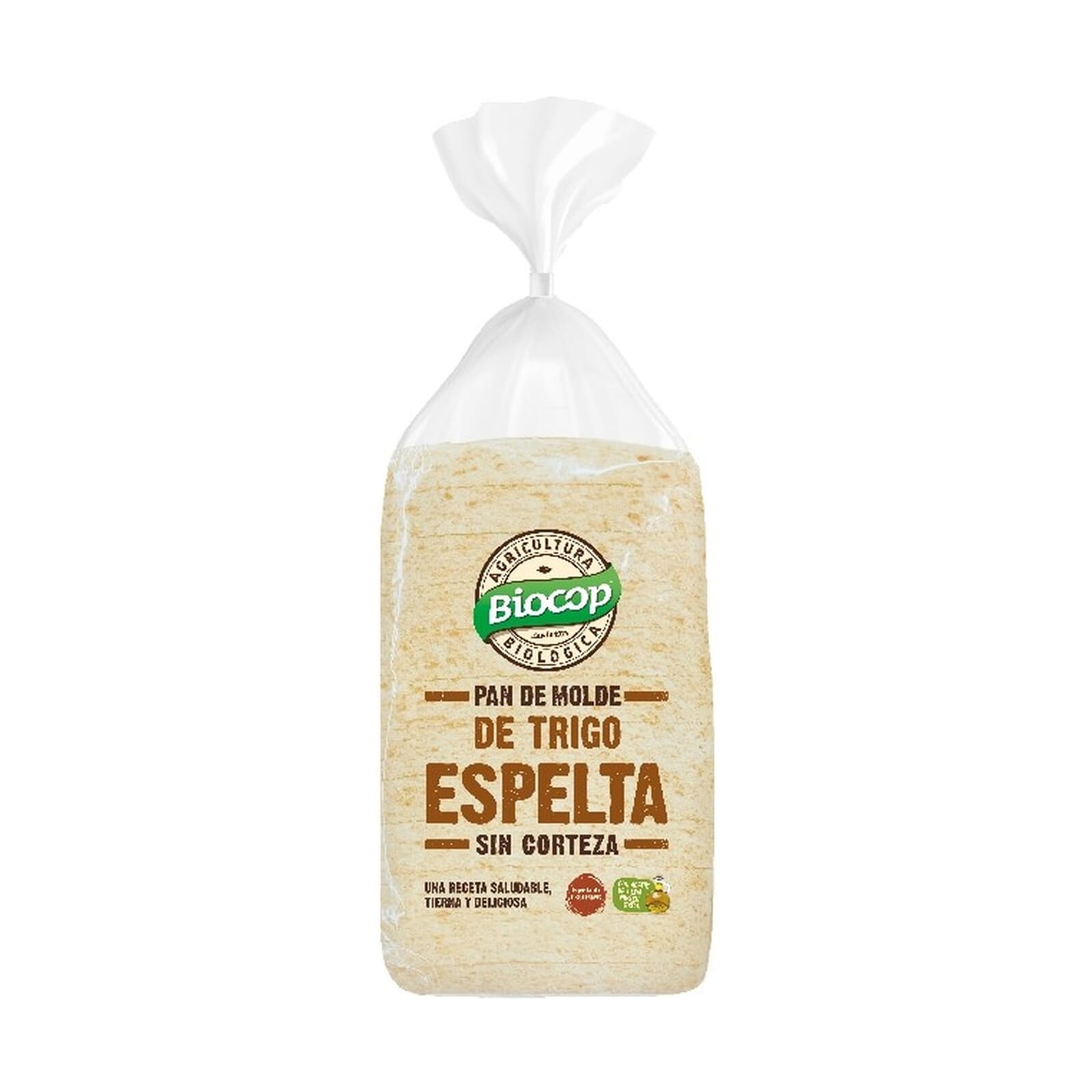 Pan De Molde De Trigo Espelta Sin Corteza 300g