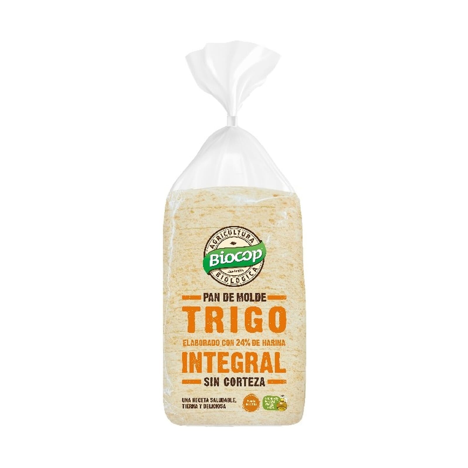 Pan De Molde Trigo Integral Sin Corteza 300g