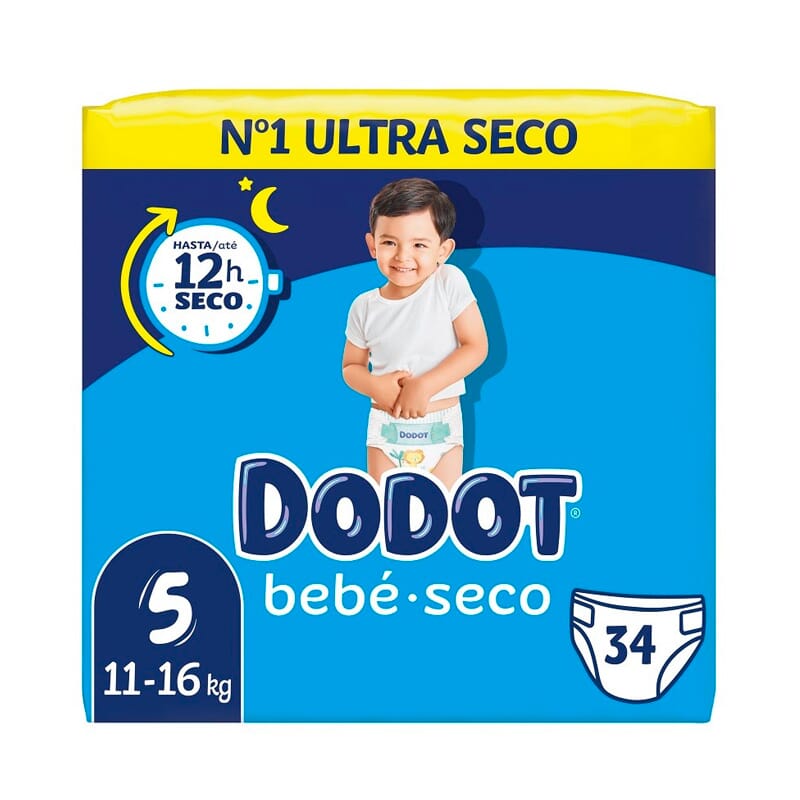 Dodot Bebé Seco T5 34 Uds