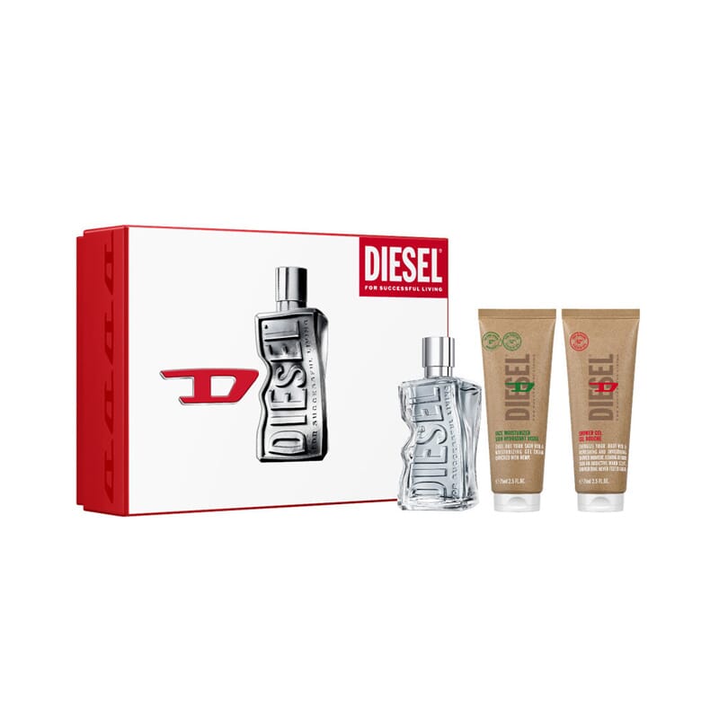 Diesel By D EDT 100 ml + Crema Facial 75 ml + Gel Ducha 75 ml