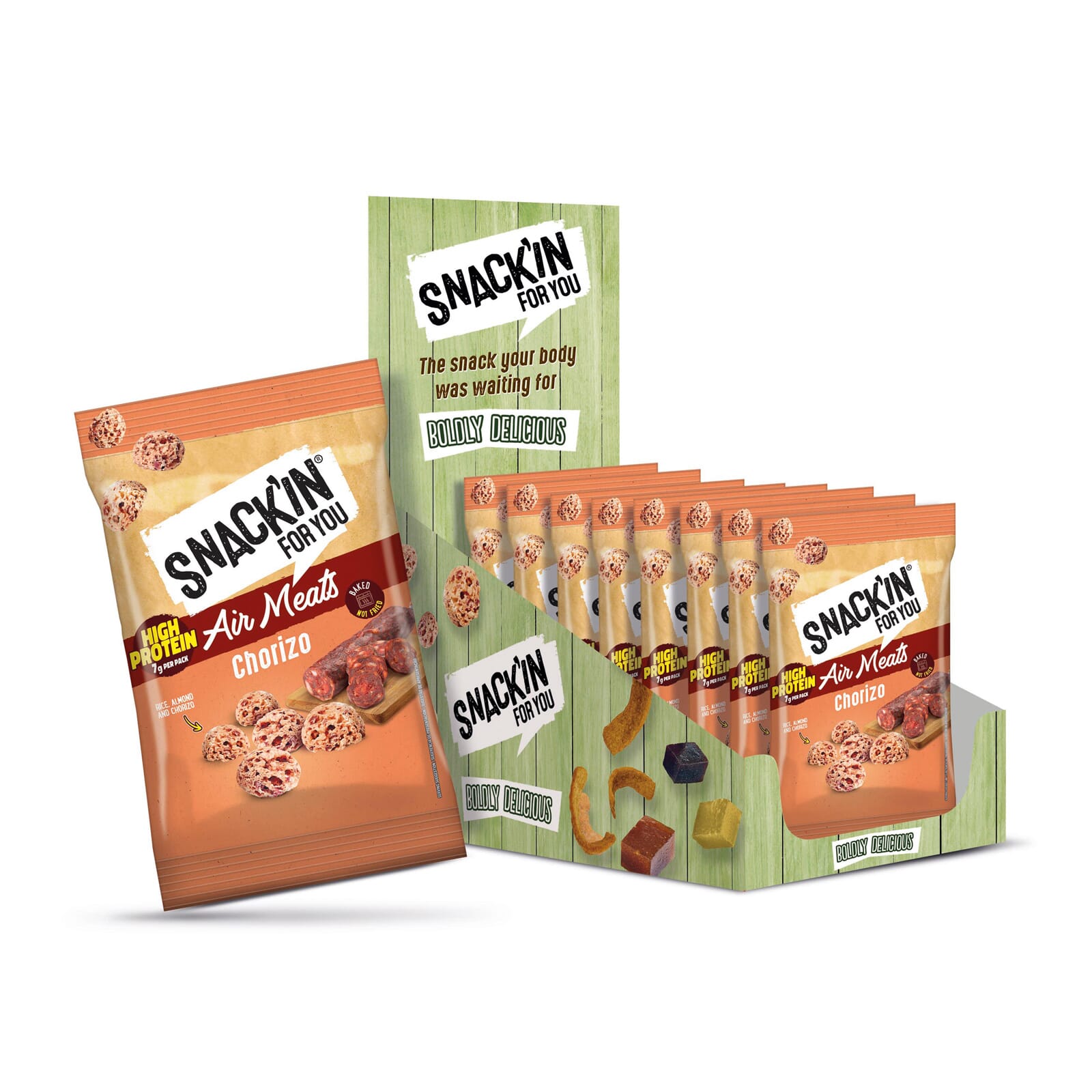 Snack Pops Air Meats Chorizo 8 Uds 30g