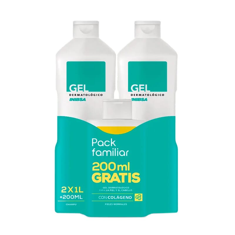 Gel Dermatologique 2 x 1000 ml + Shampooing 200 ml