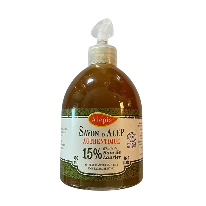 Jabón De Alepo 15% De Bayas De Laurel 500 ml