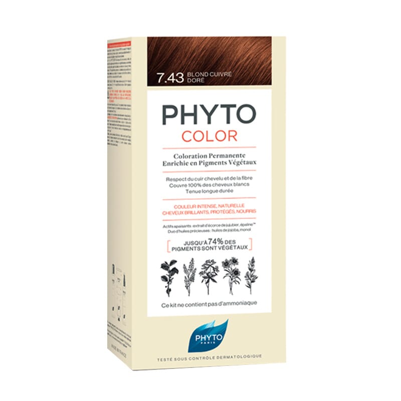 Phytocolor Coloração Permanente Nº7.43 Loiro Dourado
