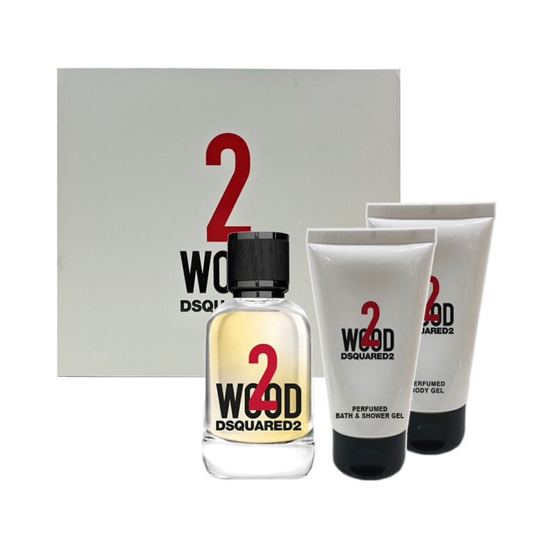 2 Wood Edt 50 Ml + Shower Gel 50 Ml + Body Lotion
