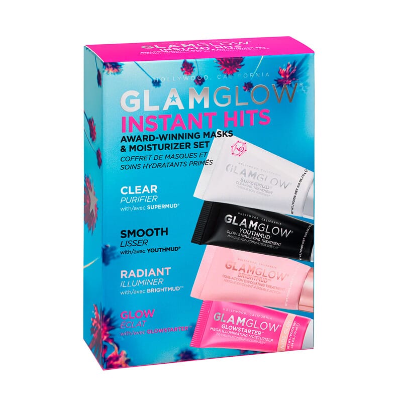 Instant Hits Lote 4 Mascarillas Clear + Smooth + Radiant + Glow