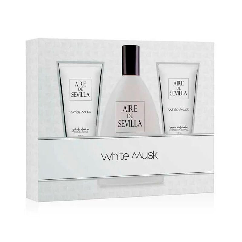 Aire Sevilla White Musk Edt 150 Ml + Crema Corporal + Gel Ducha