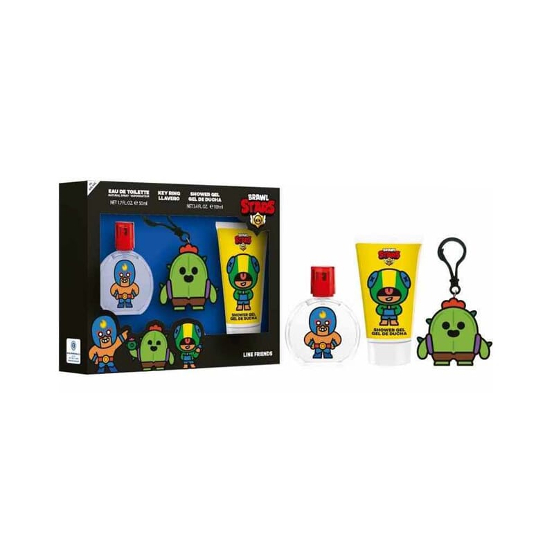 Brawl Stars Friends Edt 50 Ml + Gel De Duche + Porta-Chaves