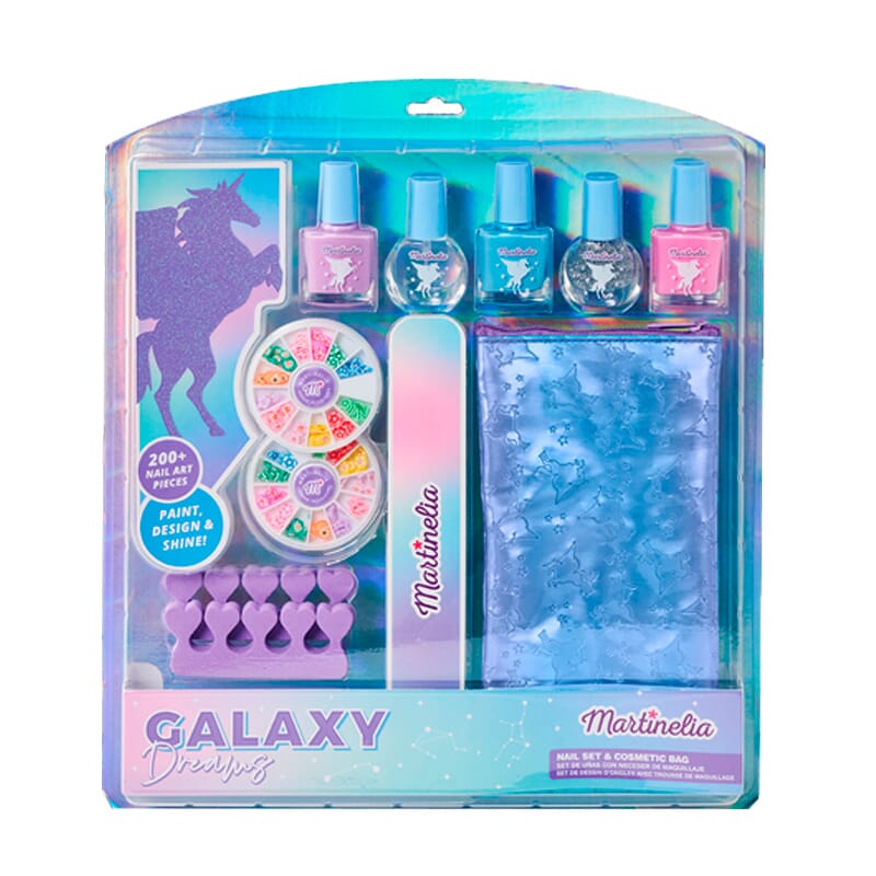 Galaxy Dreams Nail Set& Cosmetic Lote 10 Piezas