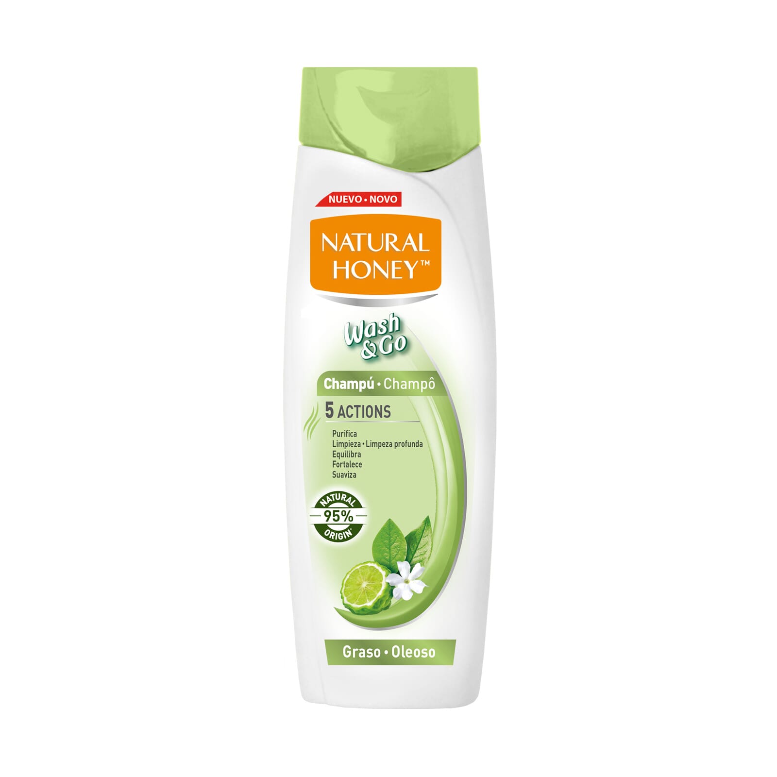 Wash & Go Shampoo für fettiges Haar 400 ml