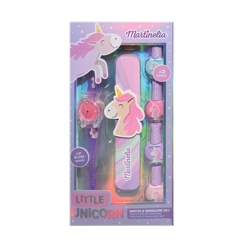 Little Unicorn Watch& Manicure Lote 6 Piezas