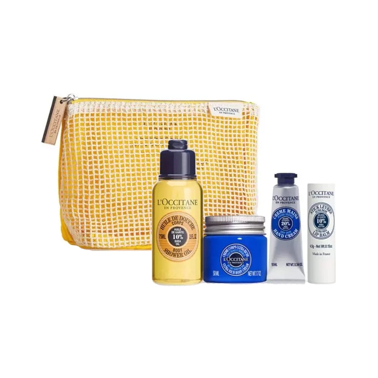 Karité Aceite De Ducha + Body Cream + Crema Manos + Lip Balm