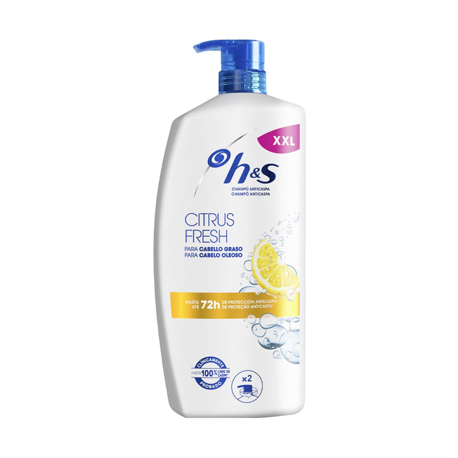 H&S Citrus Fresh Cabellos Grasos Champú 900 ml