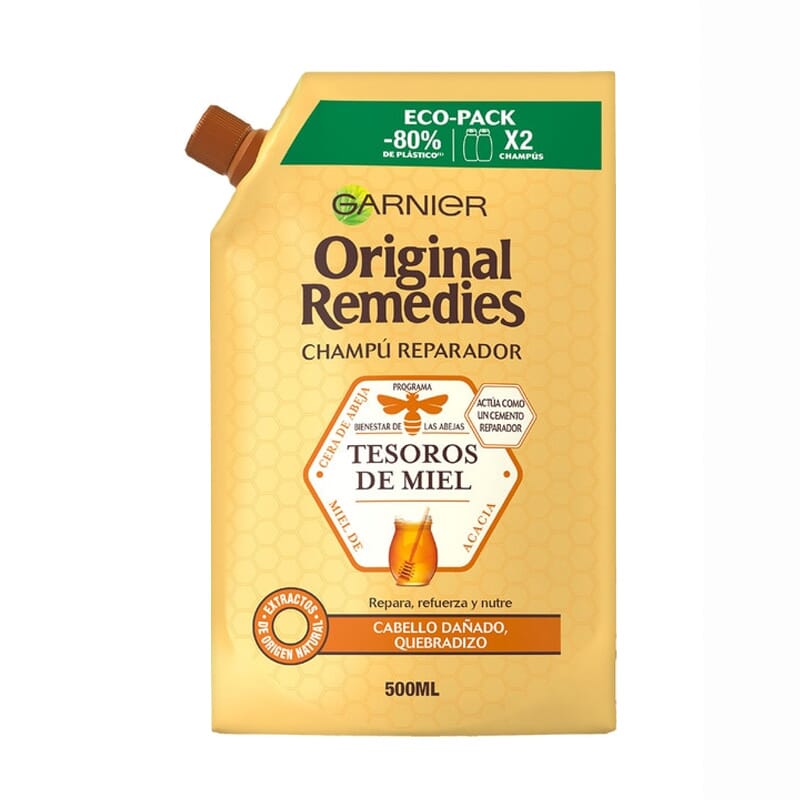 Original Remedies Tesoros de Miel Champú Reparador 500 ml