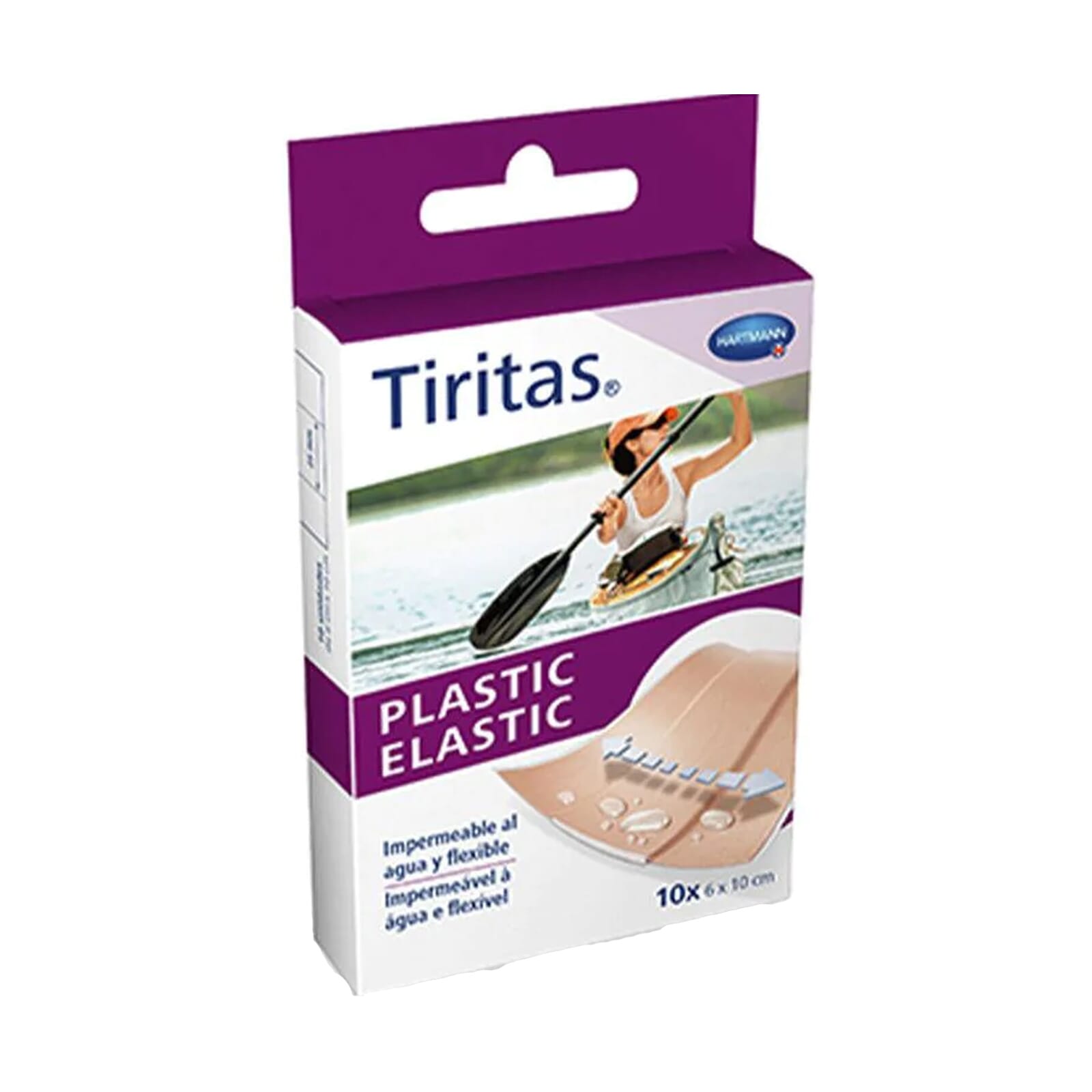 Tiritas Plastic Elastic 6 x 10 cm 10 Uds