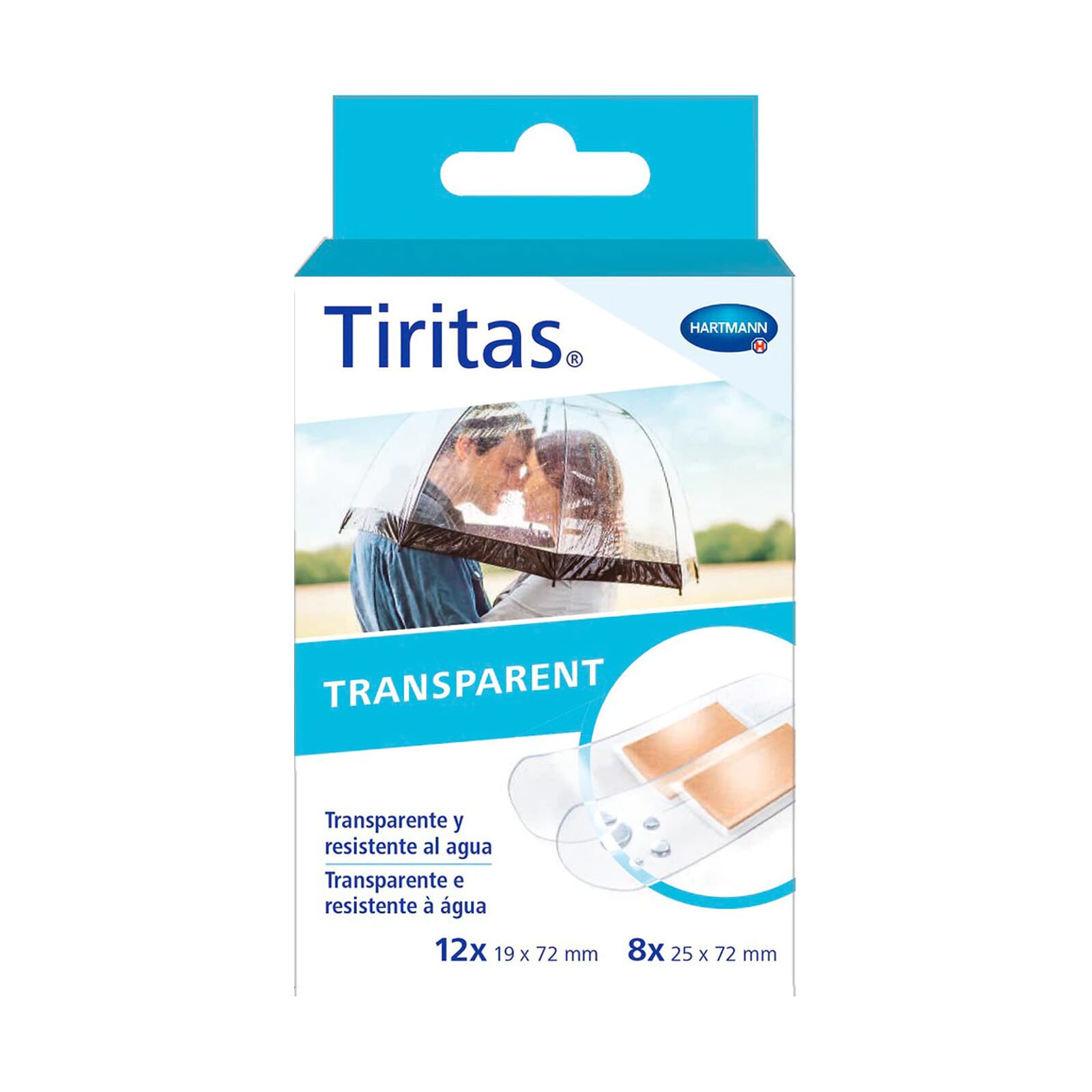 Tiritas Transparent Surtido 2 Tamaños 20 Uds
