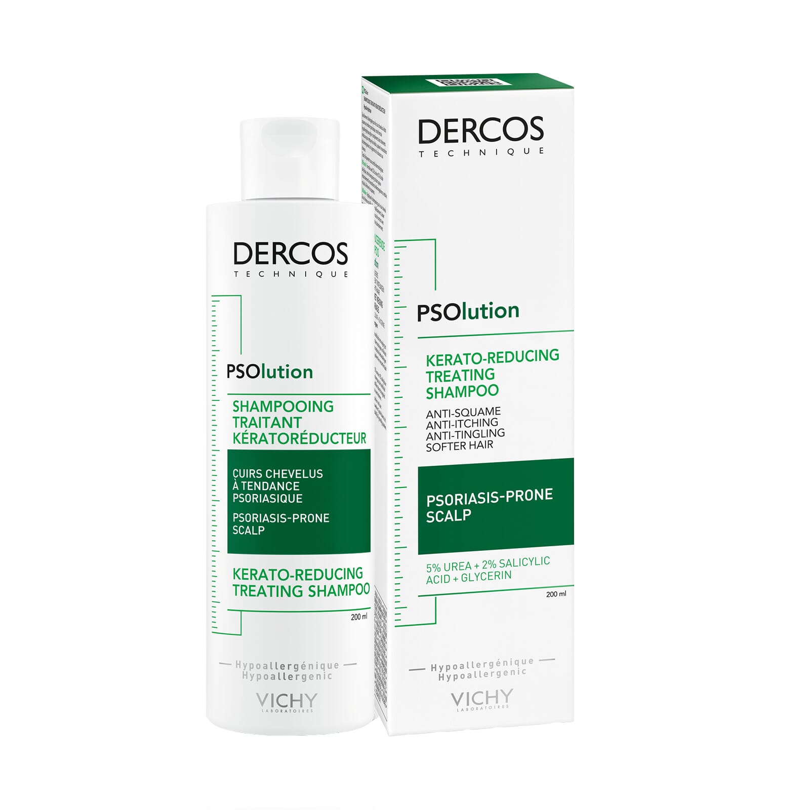 Dercos Psolution Champú Tratamiento Keratorreductor 200 ml