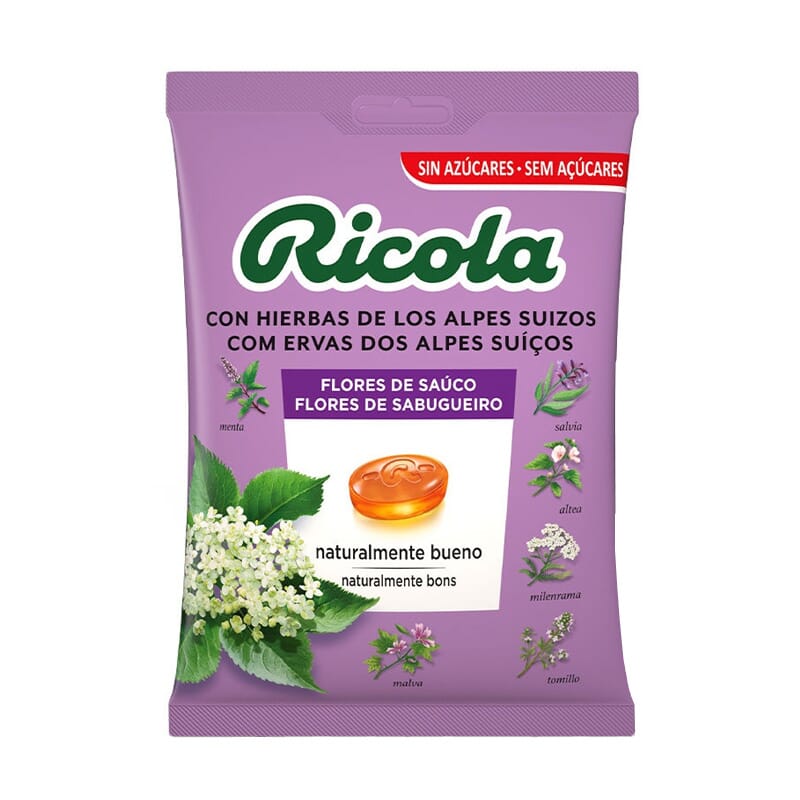 Holunderblüten Bonbons ohne Zucker Beutel 70g