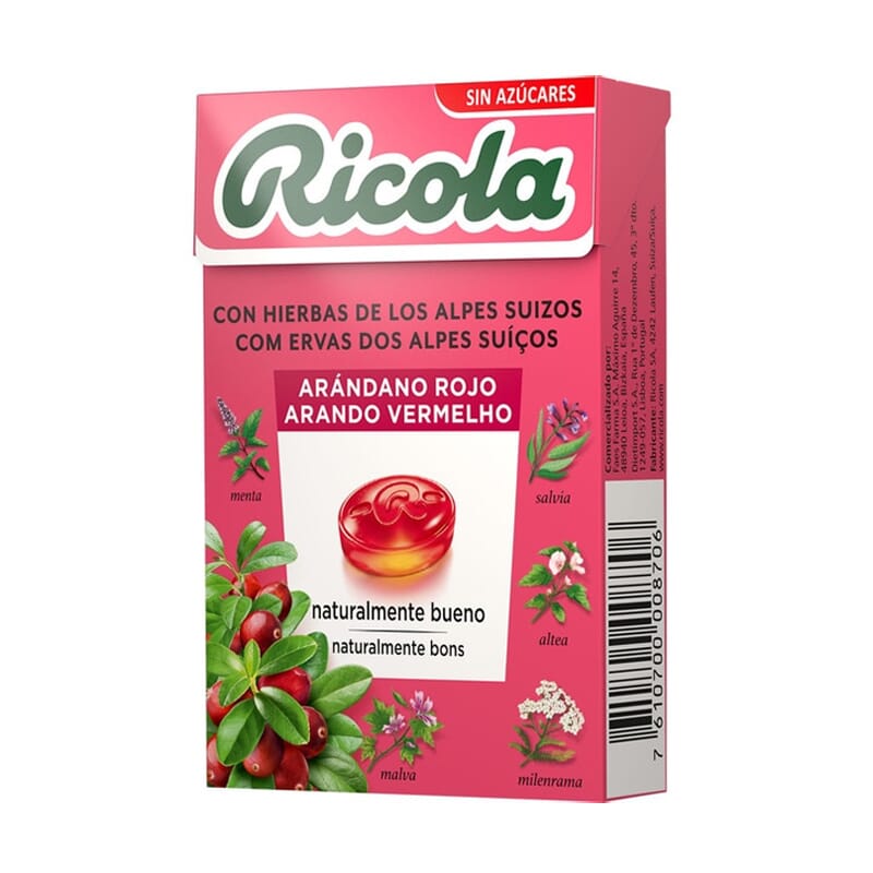 Zuckerfreie Rote Heidelbeere Bonbons 50g