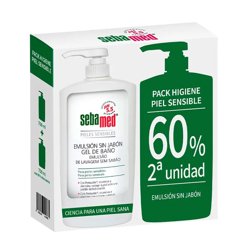 Sebamed Emulsión Sin Jabón Lote 2 Uds 750 ml