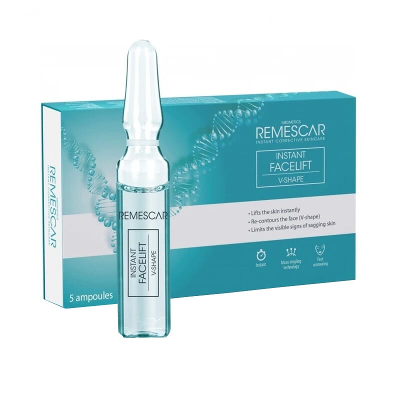 Ampoules Effet Lifting Instantané Ovale du Visage 5 Unités