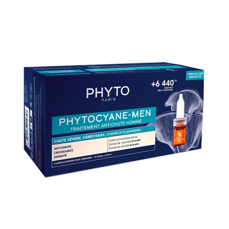Phytocyane-Men Tratamiento Anti-Caída Hombre 12 Uds 3.5 ml