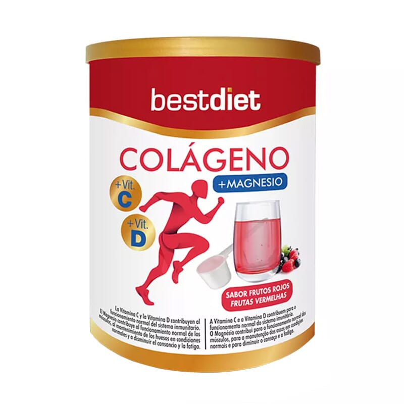 Colágeno Con Magnesio En Polvo Sabor Frutos Rojos 250g