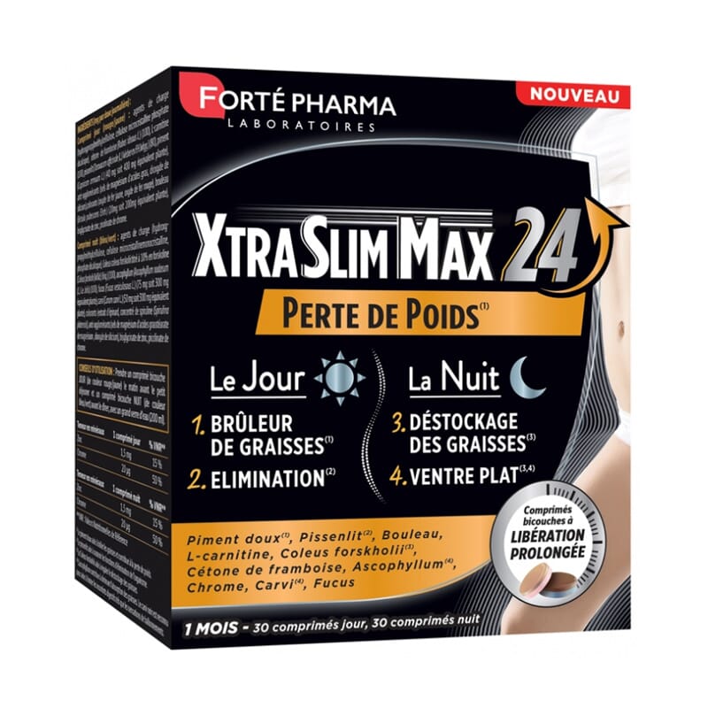 Xtraslim Max 24 Día/Noche 60 Tabs