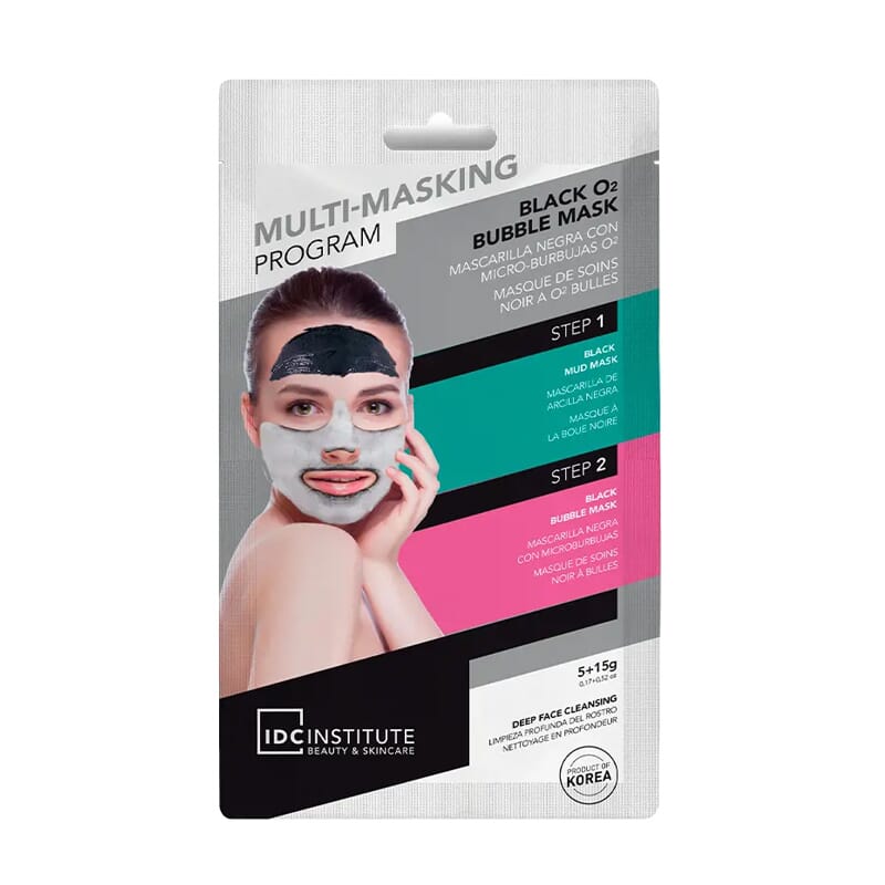 Mascarilla Facial Multi Masking Black O2 Bubble 20g