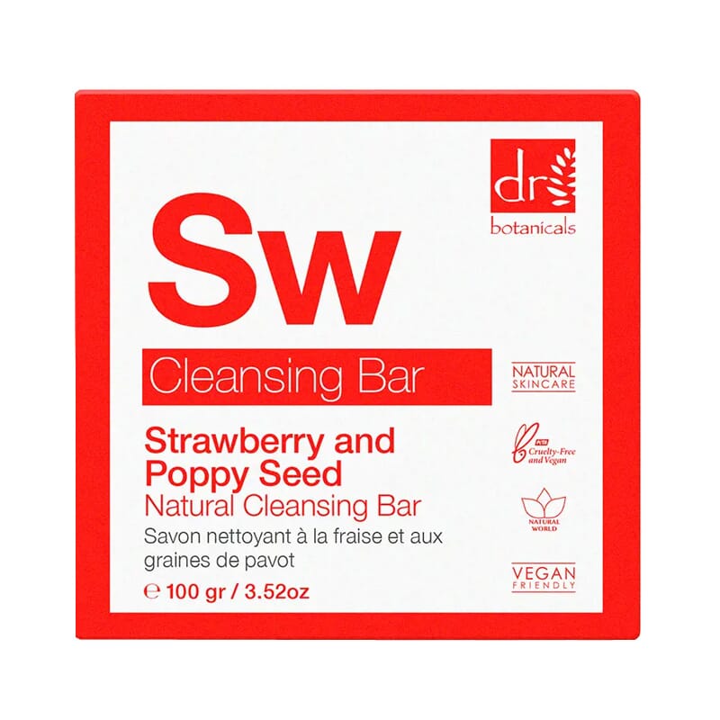 Strawberry And Poppy Seed Natural Cleansing Bar 100g