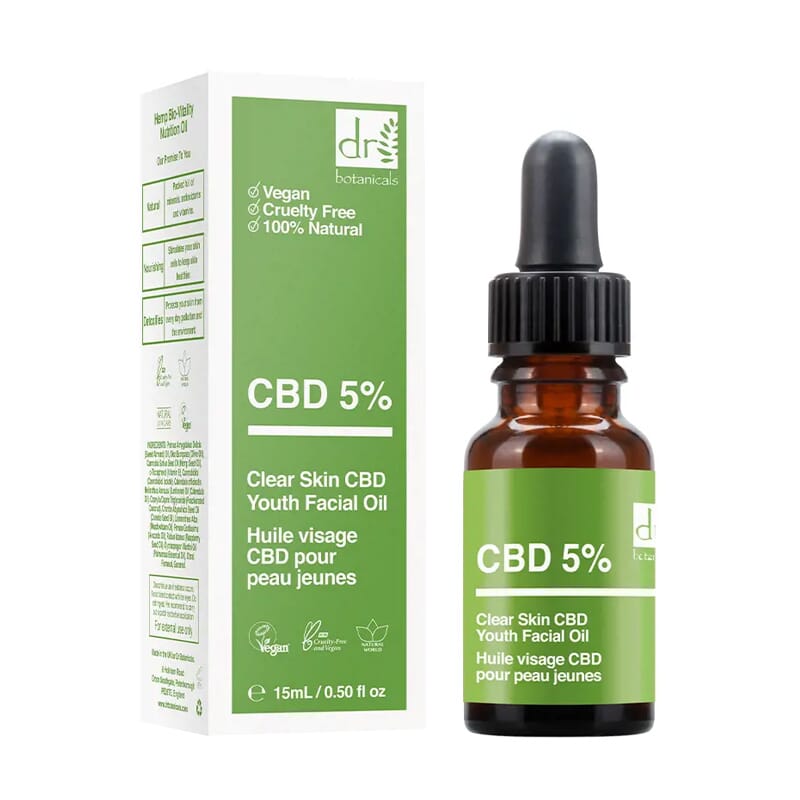 CBD 5% Clear Skin Youth Facial Oil 15 ml