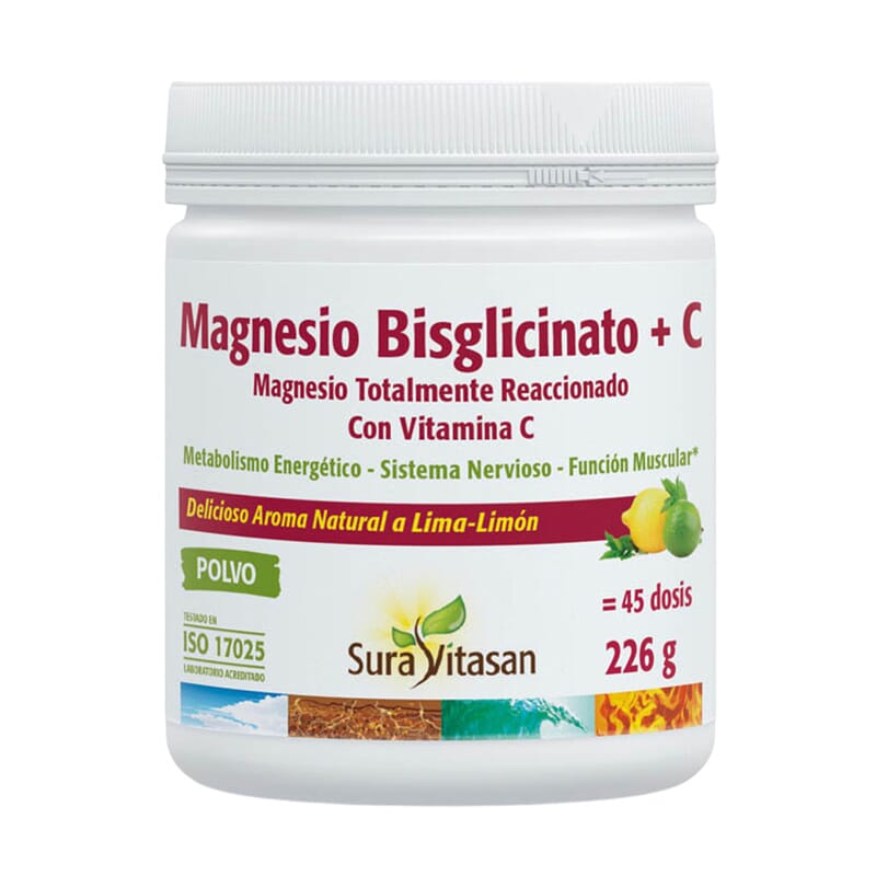 Magnesio Bisglicinato + C 226g