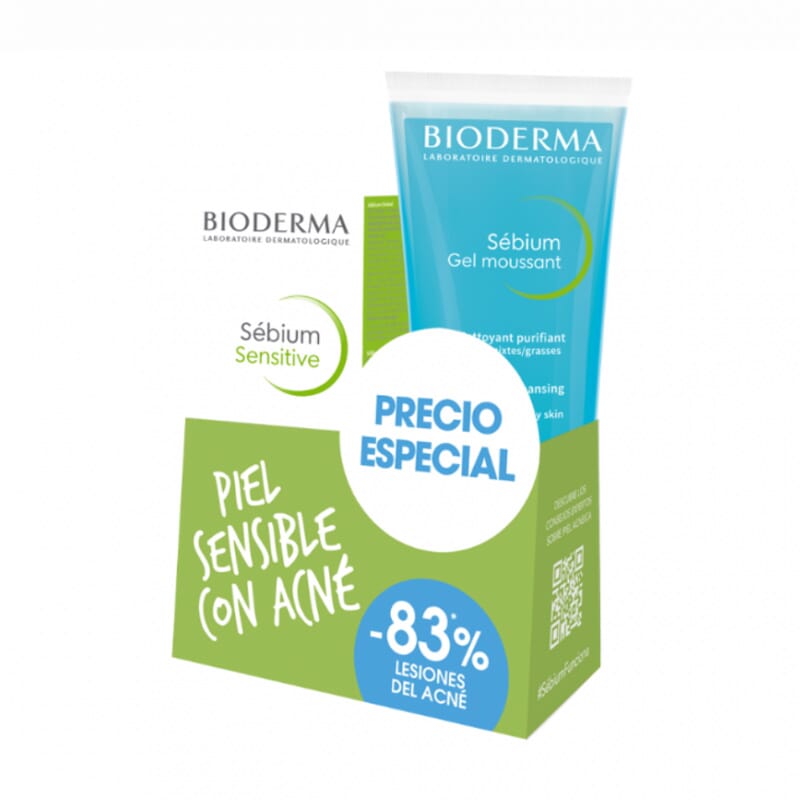 Pack Sébium Sensitive 30 ml + Sébium Gel Moussant 100 ml
