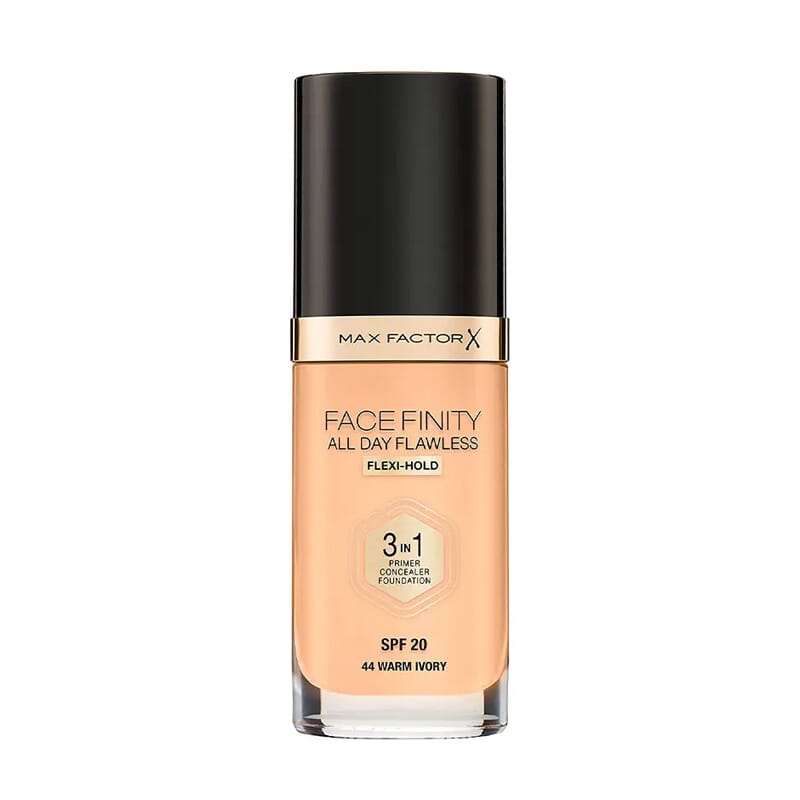 Facefinity 3In1 Primer, Concealer & Foundation #44 Warm Ivory 30 ml