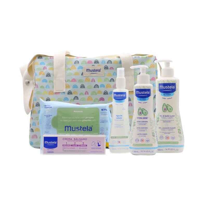 Set Neonato Bagnoschiuma + Lozione + Balsamo + Colonia + Bavaglino - Sebamed