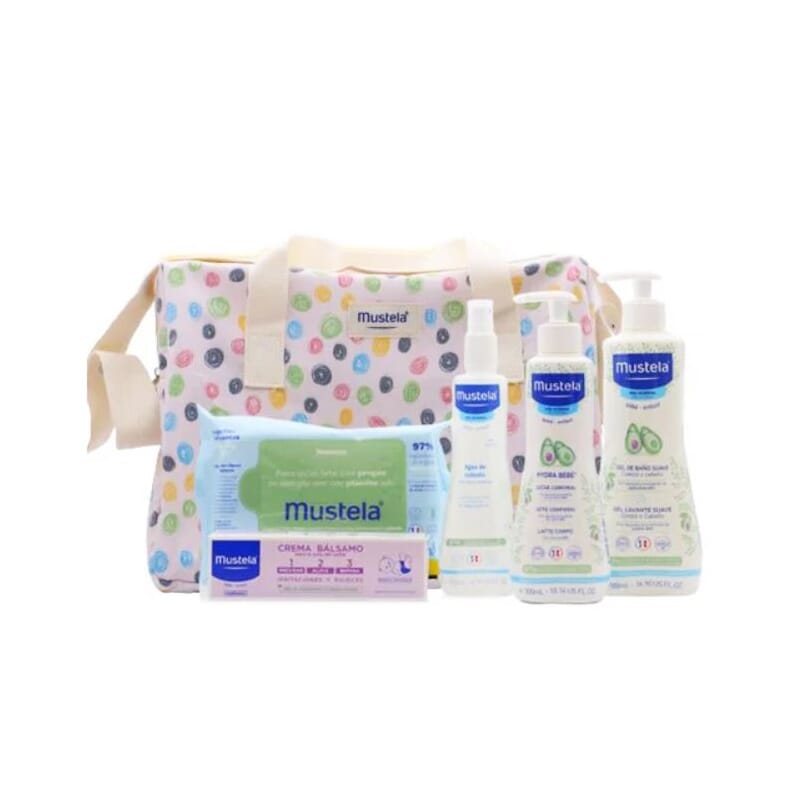 Bolso Little Moments Lunares 5 Piezas Gel De Baño Suave 500 ml