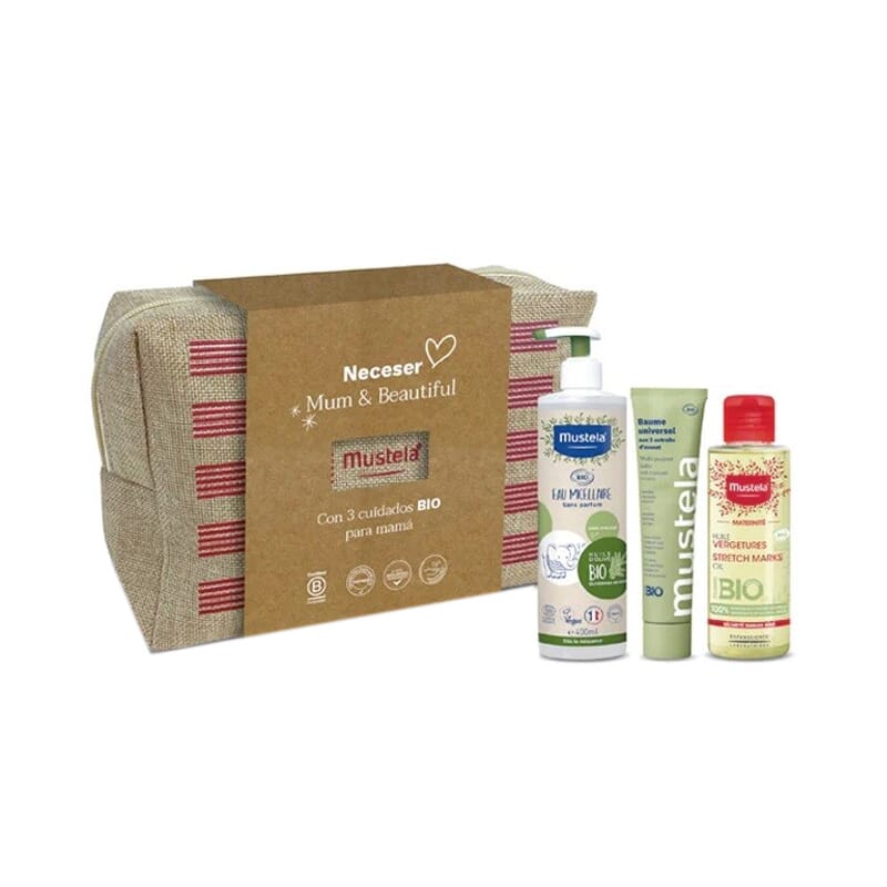 Neceser Mum Lote 3 Piezas Agua Micelar + Bálsamo + Aceite