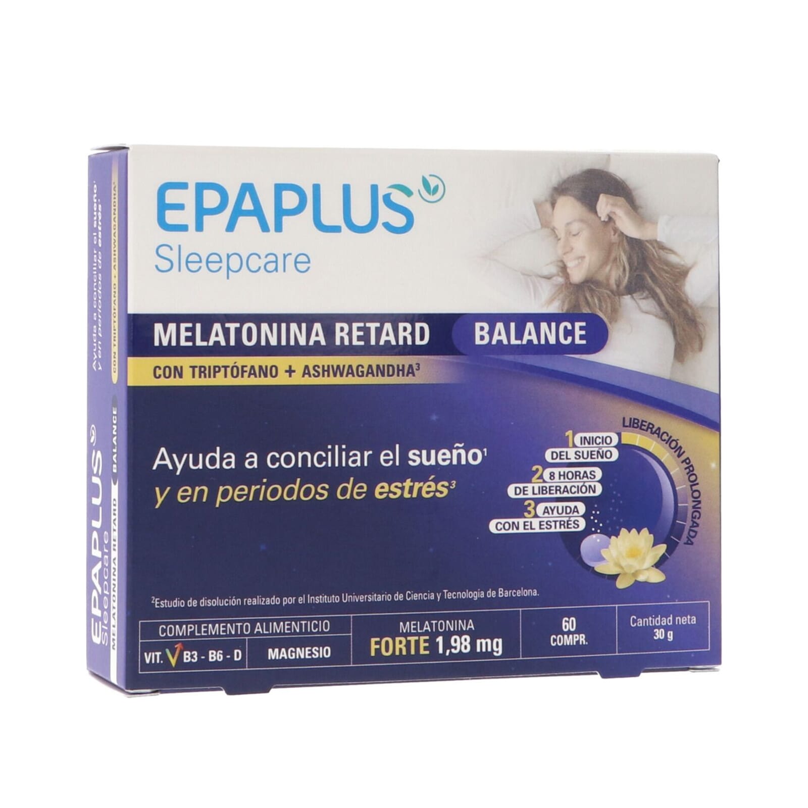 Epaplus Sleepcare Melatonina Retard Balance 60 Tabs