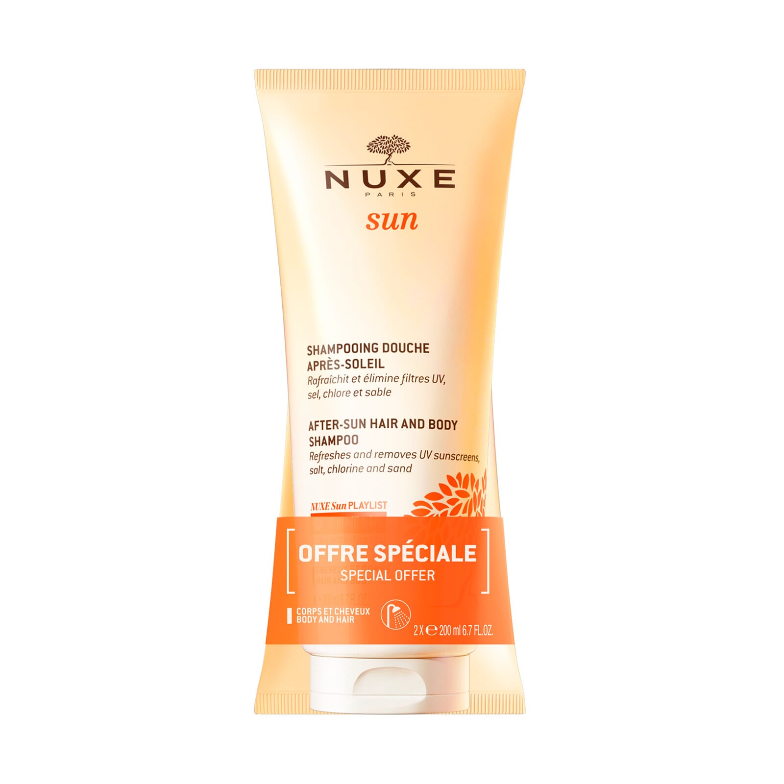 Sun Champú Ducha After Sun Cuerpo y Cabello Duplo 2 Uds 200 ml