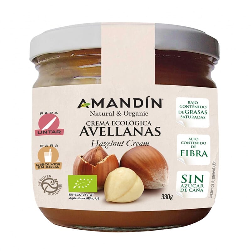 Crema De Avellanas Sin Gluten Eco 330g