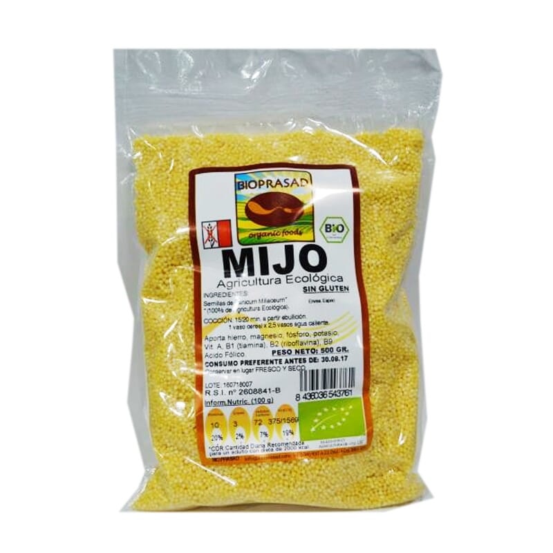 Harina De Mijo Sin Gluten Bio 500g
