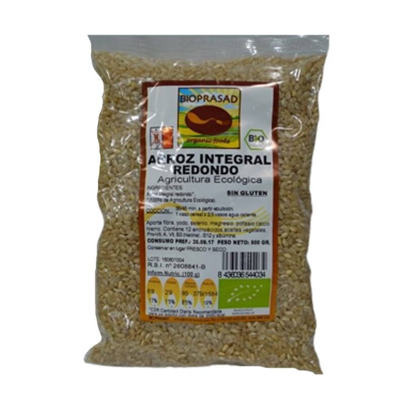 Arroz Integral Redondo Sem Glúten 500g