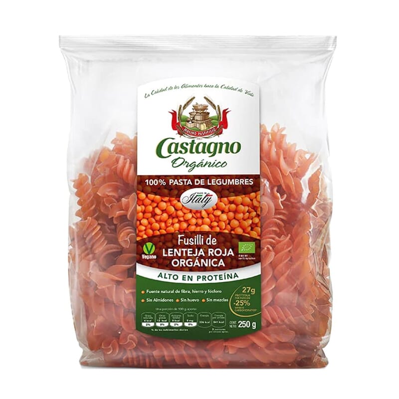 Espirales De Lentejas Rojas Eco 250g