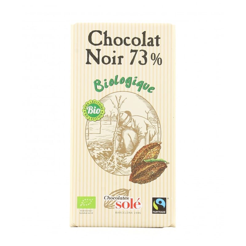 Chocolate Negro 73% Cacao República Dominicana Bio 100g