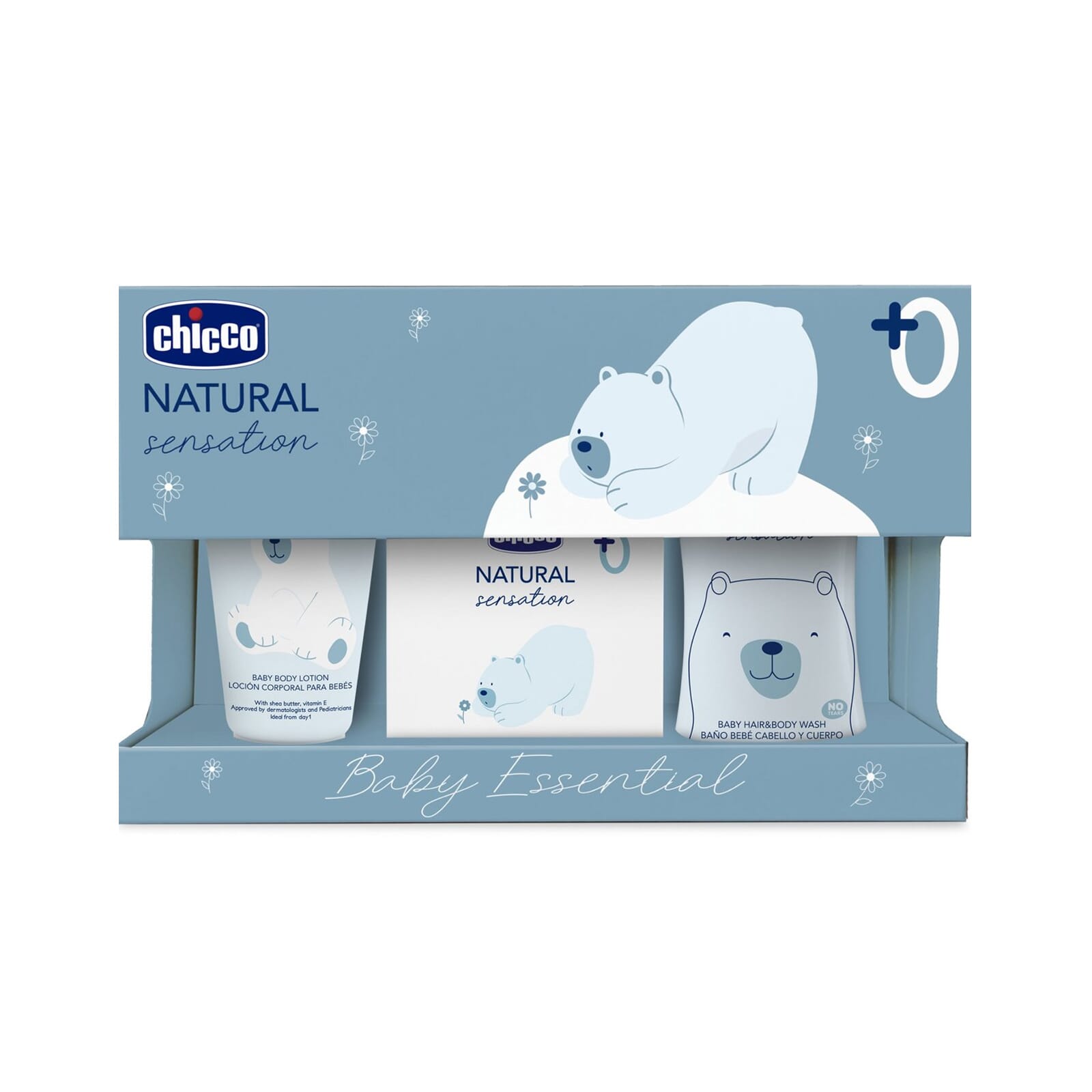 Set Chicco Lotion 150 ml + Shampoo 200 ml + Geparfumeerd water 100 ml