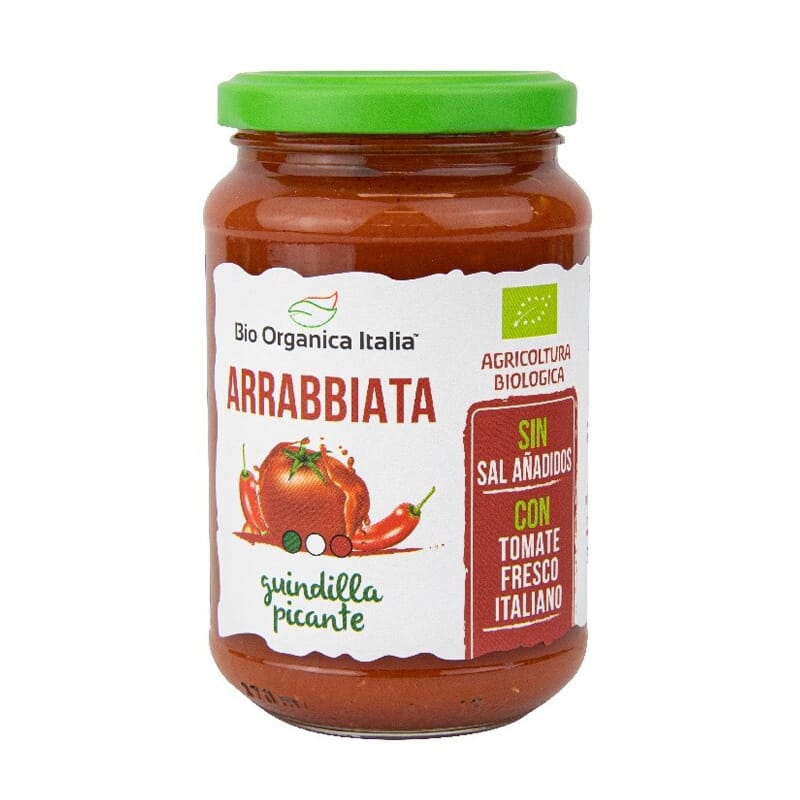 Salsa De Tomate Arrabiata Bio Orgánica Demeter 345 ml